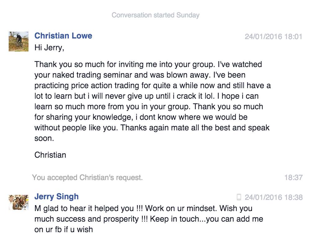 christian lowe jerry singh trading school testimonial